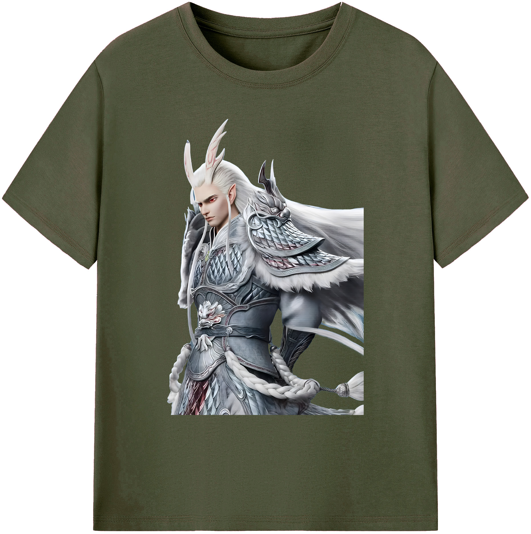 （画像用） Ne Zha 2 ナタ 魔童の大暴れ 綿100％ メンズ半袖Tシャツ｜肌触りやわらか＆通気性